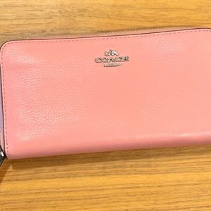 Pink Coach Wallet